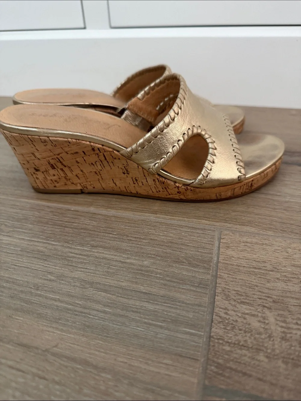 Jack Rogers metallic gold